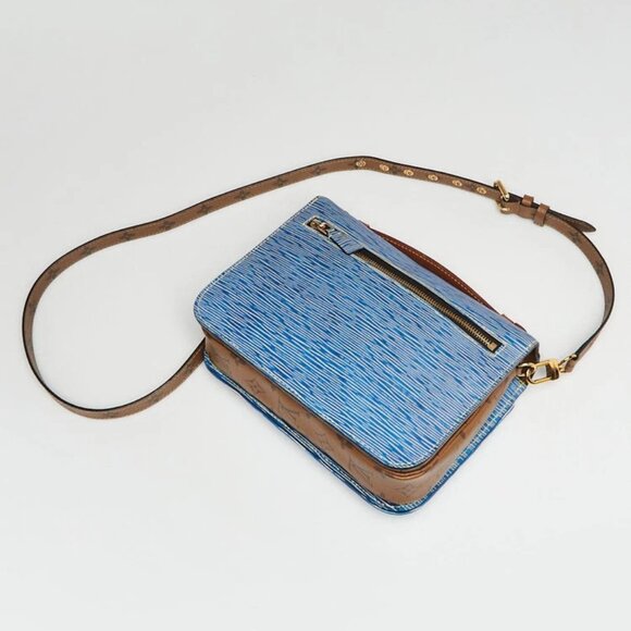 Louis Vuitton Monogram Reverse Canvas Denim Epi Pochette Metis Bag - Picture 3 of 12